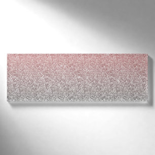 Badge D'identification Parties scintillant Girl Rose Gold & Silver Ombre
