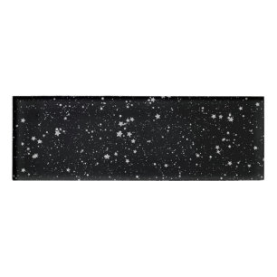 Badge D'identification Parties scintillantes Stars2 - Noir argenté