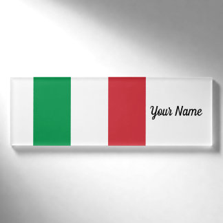 Badge D'identification Patriotique italien de drapeau de l'Italie
