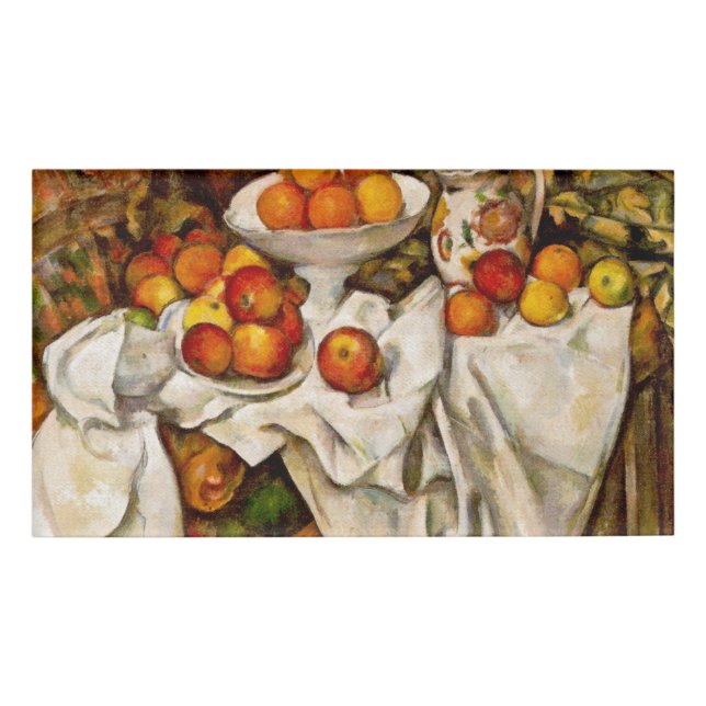 Badge D'identification Paul Cezanne Pomples Oranges Impressionnisme (Devant)