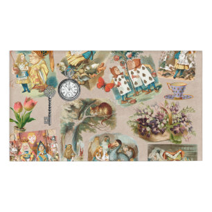 Badge D'identification Pépinière Alice Colorée Classique 1800 Merveilleux