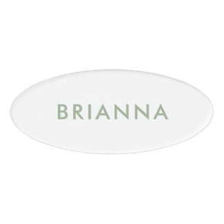 Badge D'identification Personalized modern minimalist sage green employee