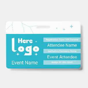 Badge d'identification personnalisé avec code QR e