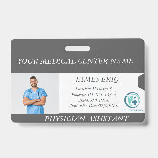 Badge d'identification personnalisé avec photo pou