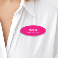 Personnalisé Bright Pink Simple Basic