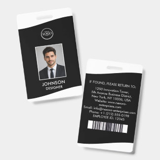 Badge d'identification personnalisé d'employé
