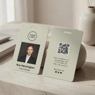 Badge d'identification personnalisé d'employé avec