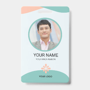 Badge d'identification personnalisé pour employé