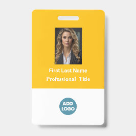 Badge d'identification personnalisé pour employés