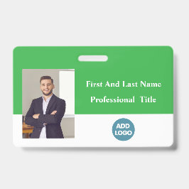 Badge d'identification personnalisé pour employés
