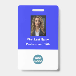 Badge d'identification personnalisé pour employés