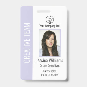 Badge d'identification personnalisé pour employés