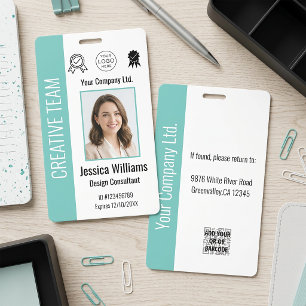 Badge d'identification personnalisé pour employés