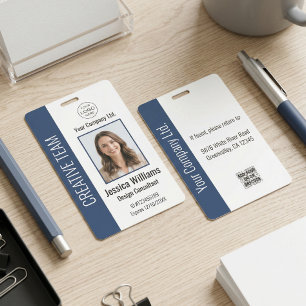Badge d'identification personnalisé pour employés