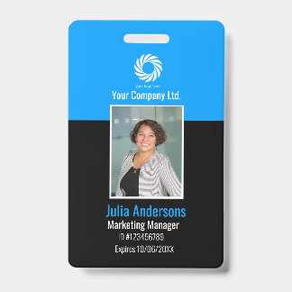 Badge d'identification personnalisé pour employés 