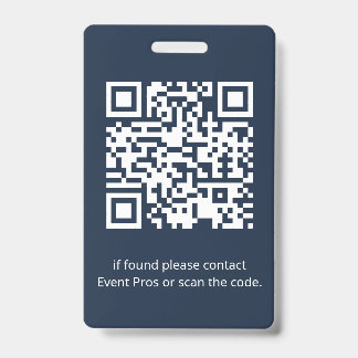 Badge d'identification personnalisé pour le person