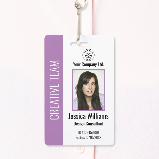 Badge d'identification personnalisée de l'employé  (Créateur téléchargé)