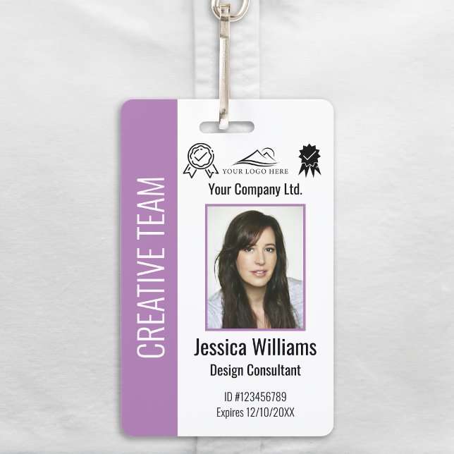 Badge d'identification personnalisée de l'employé  (Créateur téléchargé)