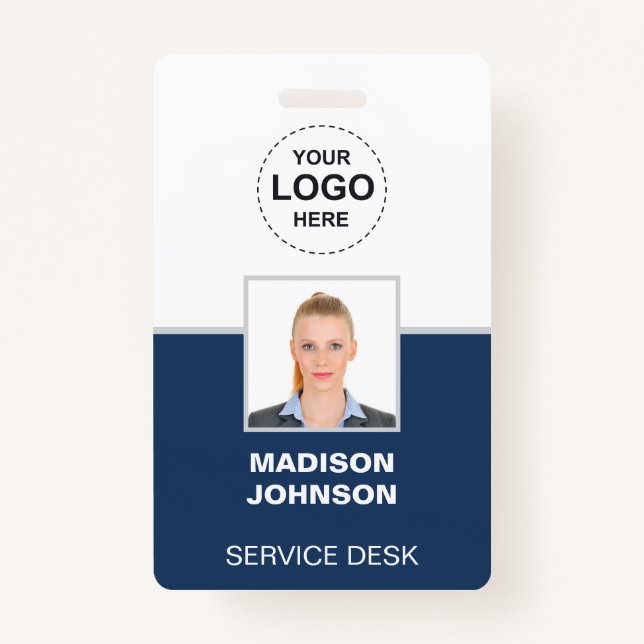 Badge d'identification personnalisée - Photo de l' (Devant)