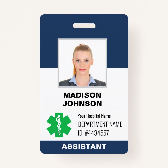 Badge d'identification personnalisée - Photo de l' (Devant)