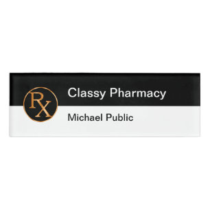 Badge D'identification Personnel chic de pharmacie