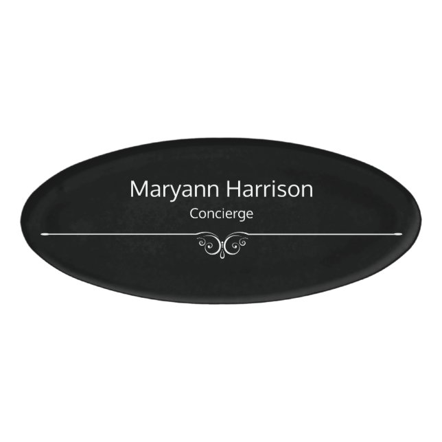Badge D'identification Personnel de concierge d'hospitalité (Devant)