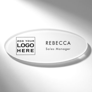Badge D'identification Personnel du logo d'entreprise moderne personnalis