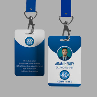 Badge d'identification photo personnalisable pour 