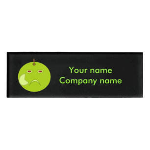 Badge D'identification Pomme maléfique avec cicatrice Halloween Personnal