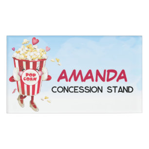 Badge D'identification Popcorn