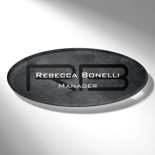 Badge D'identification Poste de personnel personnalisé moderne (Devant)