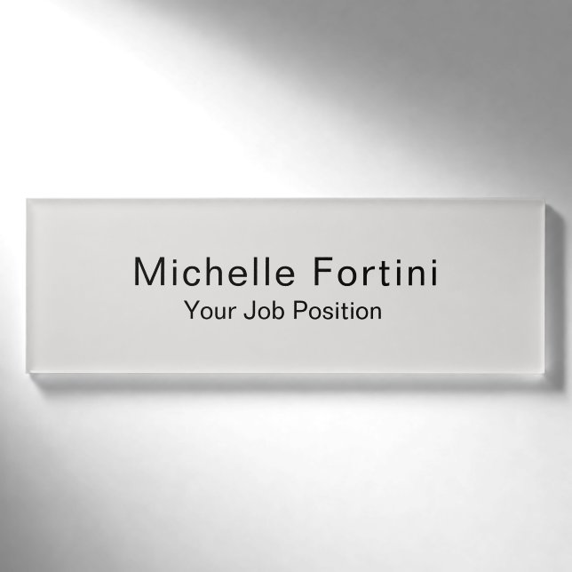 Badge D'identification Poste de personnel personnalisé moderne (Devant)