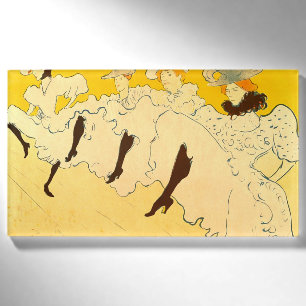 Badge D'identification Poster de la fille dansante Jaune Toulouse Lautrec