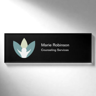 Badge D'identification Psychothérapeute Thème de consultation en santé me