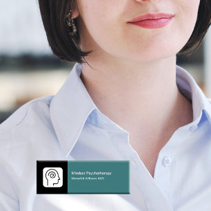 Badge D'identification Psychothérapie Bureau de la santé mentale Nom du p