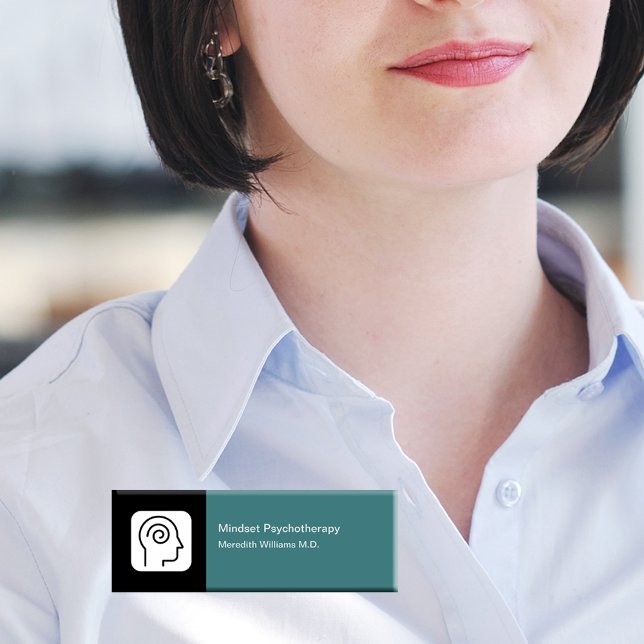 Badge D'identification Psychothérapie Bureau de la santé mentale Nom du p (Créateur téléchargé)
