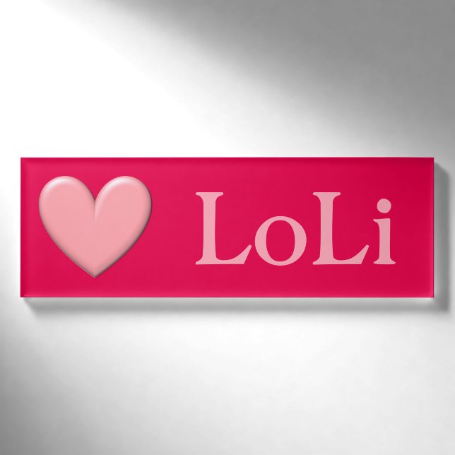 Badge D'identification Puffy Heart (Devant)