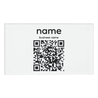 Badge D'identification QR Code Name Tag