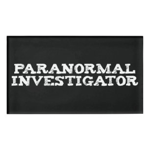 Badge D'identification Recherche paranormale Chasse aux fantômes