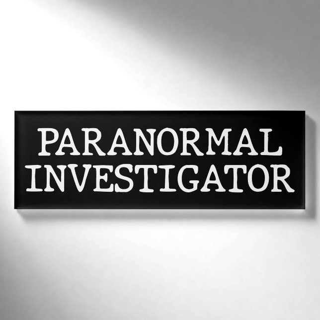 Badge D'identification Recherche paranormale chasse aux fantômes EVP (Devant)