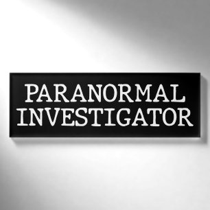 Badge D'identification Recherche paranormale sur les fantômes PVP