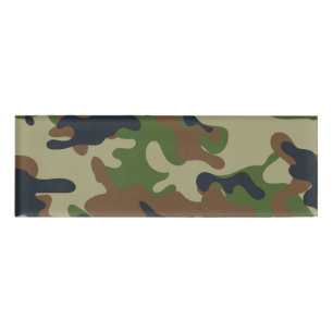 Badge D'identification Région boisée Camo