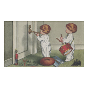 Badge D'identification Réveillez-vous son joli enfant de Noël
