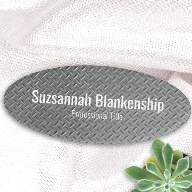 Badge D'identification Rustic Faux Metal Diamond Plaque Nom Modèle de bal (Créateur téléchargé)