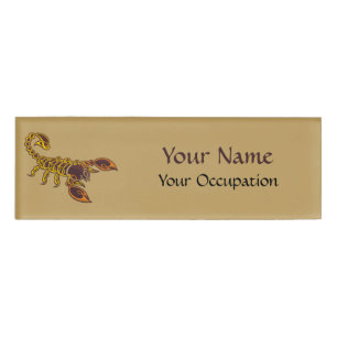 Badge D'identification Scorpion de noeud celtique