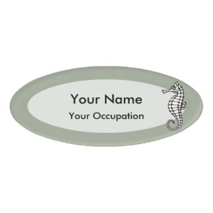 Badge D'identification Seahorse Black