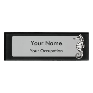 Badge D'identification Seahorse White