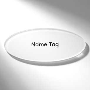 Badge D'identification Simple Personnalisé Étiquette nominative