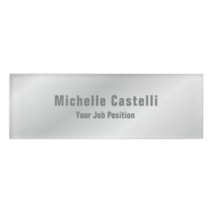 Badge D'identification Simple Plaine simple créative et durable