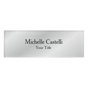 Badge D'identification Simple Plaine simple créative et durable